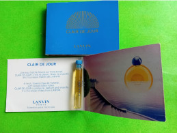 LANVIN - CLAIR DE LUNE - Echantillon (collector - Ne Pas Utiliser) Date Des Années 1990 - Echantillons (tubes Sur Carte)