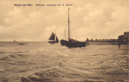 BELGIQUE - HEIST SUR MER - Bâteaux Revenant De La Pêche - Carte Postale Ancienne - Heist