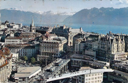 SUISSE - LAUSANNE OUCHY - Le Grand Pont Et Les Alpes De Savoie - Carte Postale Ancienne - Lausanne