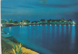 W6524 Trani (BAT) - Penisola Colonna - Panorama Notturno Notte Nuit Night Nacht Noche / Viaggiata 1976 - Trani