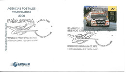 ARGENTINA 2006 80 YEARS OF ARRIVAL F. PINEDO DEL PRETE  AVIATION COVER POSTMARKS - Gebruikt