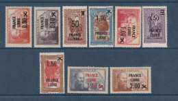 Madagascar - YT N° 256 à 264 ** - Neuf Sans Charnière - 1942 - Unused Stamps