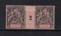 Congo _ Français_ 1 Millésimes - 25c N°19 (1892 ) - Andere & Zonder Classificatie