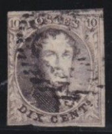 Belgie  .   OBP    .    6     .    O     .    Gestempeld     .   /   .    Oblitéré - 1851-1857 Medaillons (6/8)