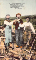 FOLKLORE - Notre Normandie - Henri ERMICE - Trinquer - Carte Postale Ancienne - Costumi