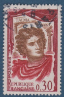 Talma, N° 1302 , Petite Variété, Cou Rougeatre  ( V2307B/10.5) - Oblitérés