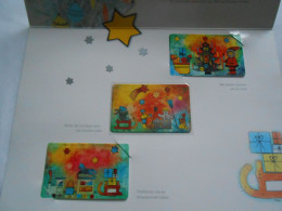 Germany - 3 Cards - A 27/99 + P 24/99 + P 25/99 Joan Sofron Christmas Noel Weihnachten In Folder - MINT - A + AD-Series : D. Telekom AG Advertisement