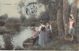 FOLKLORE - Le Passeur - Barque - Carte Postale Ancienne - Kostums