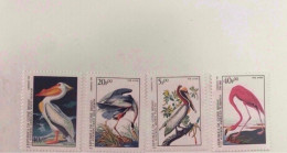 GUINÉE BISSAU 1985 AUDUBON 4 V Neuf ** MNH Aerien Airmail YT PA 84 87 Ucello Oiseau Bird Pájaro Vogel GUINE GUINEA - Pelicans