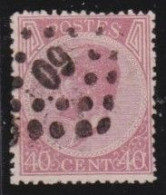 Belgie  .   OBP    .    20A  .   Perf.  15    .    O     .    Gestempeld     .   /   .    Oblitéré - 1865-1866 Profilo Sinistro