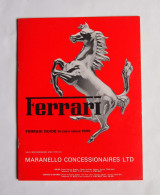 Ferrari Guide To Cars Since 1959 - Books On Collecting