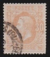 Belgie  .   OBP    .    33    .    O     .    Gestempeld     .   /   .    Oblitéré - 1869-1883 Leopold II