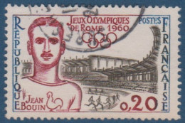 Jean Bouin N° 1265,  Petite Variété, Chiffres Noiratres ( V2307B/13.2) - Used Stamps