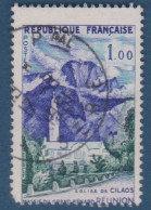 Réunion, église De Cilaos N° 1241  Petite Variété, Timbre Très Décalé( V2307B/14.1) - Usati