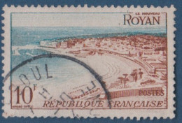 Royan N° 978  Petite Variété, Liseré Bleu En Haut( V2307B/14.2) - Used Stamps