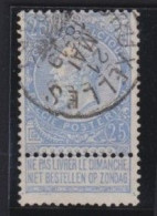 Belgie  .   OBP    .   60  .  5 Bovenkant!   .    O     .    Gestempeld     .   /   .    Oblitéré - 1893-1900 Barba Corta