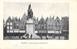 BELGIQUE - BRUGES - Statue Breydel Et De Corinck - Carte Postale Ancienne - Brugge