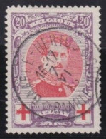 Belgie  .   OBP    .    134   .    O     .    Gestempeld     .   /   .    Oblitéré - 1914-1915 Rotes Kreuz