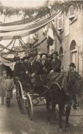 Bagnols * Carte Photo Andrillat * Fête Au Village , Décorations Dans Les Rues * Attelage * Villageois - Andere & Zonder Classificatie