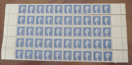 Antoine Laurent De LAVOISIER. - 4 Fr - Planche De 50 Timbres FRANCE / 1943 / Y&T N° 581 - Sonstige & Ohne Zuordnung