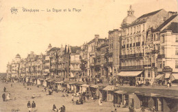 BELGIQUE - WENDUYNE - La Digue Et La Plage - Carte Postale Ancienne - Wenduine