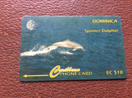 TELECARTE *EC $10  DOMINIQUE  Spinner Dolphin  DAUPHIN - Dominique