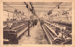 METIERS - Filature - Spinning Millis - La Fabrication Des Tissus - Carte Postale Ancienne - Autres & Non Classés