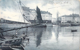 BELGIQUE - OSTENDE - Bassin Des Pêcheurs - Carte Postale Ancienne - Oostende