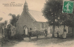 Route Des Rosaires , Plérin * Un Coin Du Village Et La Chapelle St éloi * Boeuf Enfants Villageois - Dinan