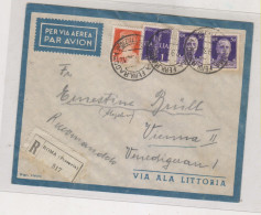 ITALY TRENTO 1938 Airmail  Cover To Austria - Marcofilía (Aviones)