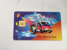 ISRAEL-TAXI-CARD-City Taxis"-Rishon Lezio-(4)-subscription Card For Taxi Travel-(16023)-good Card+1card Prepiad Free - Moto