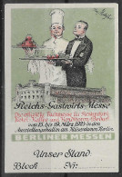 1925 GERMANY Berlin: Reichs-Gastwirts-Messe  VIGNETTE Reklamemarke Cinderella  - Erinnofilia