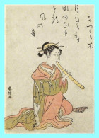 CPM - Estampe - Japon (Harunobu) - Femme Jouant De La Flûte - Musée Guimet Paris - Asia