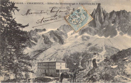 FRANCE - 74 - Chamonix - Hôtel Du Montanvent & Aiguilles Du Dru - Carte Postale Ancienne - Chamonix-Mont-Blanc