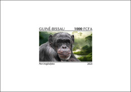 GUINEA BISSAU 2023 - DELUXE PROOF - CHIMPANZEE CHIMPANZE CHIMPANZEES CHIMPANZES APE APES MONKEY MONKEYS - MNH - Chimpanzees