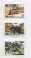 1966  Mammals: Badger, Bear, Tiger S 502-4  **  MNH  - Corea Del Sur