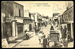 A64  MAROC CPA  RABAT - LA RUE EL GZA - Collections & Lots