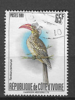 Ivory Coast 1980 MiNr. B 672 Cote D'Ivoire BIRDS Red-billed Dwarf Hornbill 1v USED      -,- € - Kuckucke & Turakos