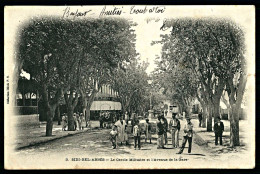 A64  ALGERIE CPA  SIDI-BEL-ABBES - LE CERCLE MILITAIRE ET L' AVENUE DE LA GARE - Colecciones Y Lotes