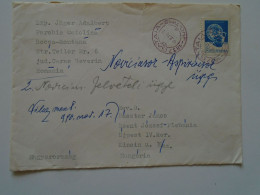 ZA275.34 Romania  Cover - Bocsa Montana  Jäger Adalbert - Gataia Timis 1990 - To Hungary Újpest Szent József Plébánia - Storia Postale