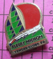 713G Pin's Pins / Beau Et Rare / SPORTS / VOILE VOILIER COURSE OCEANIQUE FLEURY MICHON VENDEE GLOBE - Zeilen