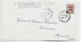 FRANCE 25FR FREJUS SEUL LETTRE PONT A MOUSSON 1.2.1960 AU TARIF - 1959-1960 Marianne (am Bug)