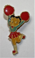Pin's Pins  PIN-UP SEXY EROTIQUE BETTY BOOP POMPOM GIRL PULL BLEU CLAIR LISSE - Pin-ups
