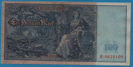 DEUTSCHES REICH 100 MARK 21.04.1910 # E.56228109 P# 42 "Flottenhunderter" Blue Paper - 100 Mark