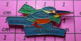 3217 Pin's Pins / Beau Et Rare / SPORTS / MONDIAL DE CANOE KAYAK 1991 OISEAU MULTICOLORE - Canoë