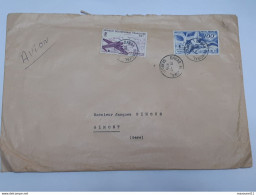 Grande Enveloppe - Poste Aérienne Afrique Occidentale Française Envoyée De Dakar - Sénégal Vers Gimont .. Lot125 . - Luchtpost