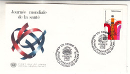 Nations Unies - Genève - Lettre FDC De 1972 - Oblit Genève - Journée Mondiale De La Santé - - Lettres & Documents