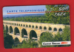 Carte Téléphonique, Central Télécom, Le PONT Du GARD - 2002