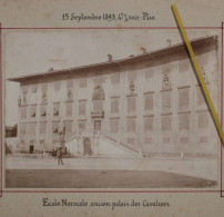 Photo 1893 Pise Ecole Normale Ancien Palais Des Cavaliers Italie Tirage Albuminé Albumen Print - Oud (voor 1900)