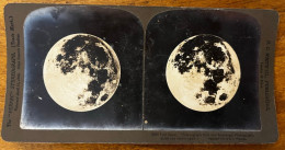 Astronomie * Full Moon * La Lune * Photo Stéréo Circa 1890/1900 - Astronomie